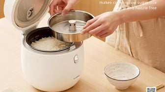 Selain Bikin Nasi Jadi Rendah Gula, Rice Cooker Ini Juga Hasilkan Air Tajin yang Bermanfaat Untuk Kecantikan