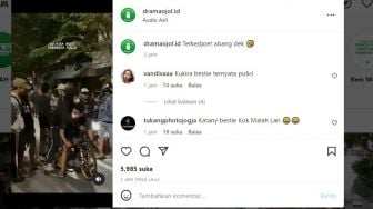 Pembalap Liar Dirangkul Mesra saat Hendak Balapan, Setelah Ditengok Ternyata Polisi Nyamar