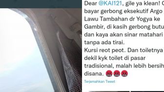 Penumpang Kereta Eksekutif Komplain Jendela Tanpa Tirai, Jawaban Akun KAI Diprotes Warganet: Jangan Ngeles