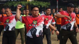 Kapolres Cirebon Kota Hadiri Olahraga Bersama Forkopimda