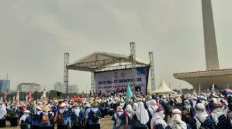 Hadiri HUT ke 17 Himpaudi di Monas, Anies : Status Guru PAUD Mudah-mudahan Segera Dituntaskan