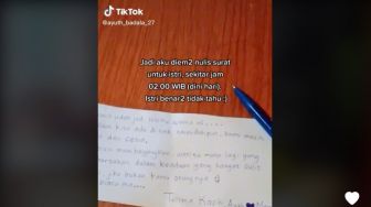 Bikin Air Mata Auto Meleleh! Suami Beri Surat Menyentuh Kepada Istri, Berisi Ucapan Terima Kasih