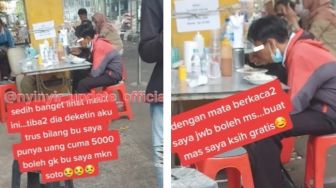 Viral Pencari Kerja Kehabisan Uang, Aksi Pemilik Warung Berikan Makanan Gratis Bikin Publik Terenyuh