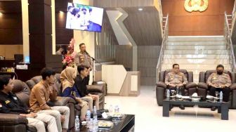 Kapolda Bertemu Pengurus BEM dari Berbagai Universitas Provinsi Gorontalo