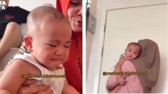 Cemburu, Lucunya Rayyanza Cipung Nangis Lihat Sus Rini Gendong Anak Caca Tengker