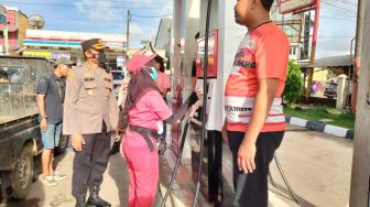 Terjadi Kenaikan Kapolres Pandeglang Pantau Seluruh SPBU