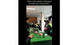 Momen Tak Biasa, Para Wisudawati Ini Dipanggil Berurutan Punya Nama Sama Persis