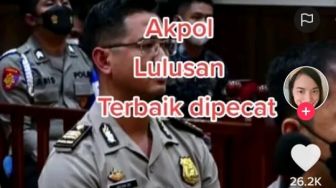 Irfan Widyanto Lulusan Terbaik Akpol Dipecat Gegara Bantu Ferdy Sambo, Warganet Kasih Semnagat