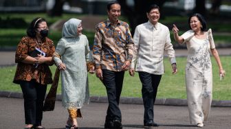 Momen Kebersamaan Jokowi dan Presiden Filipina Ferdinand Marcos di Istana Bogor