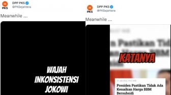 Soal BLT hingga Kenaikan BBM, PKS Bikin Video Sebut Wajah Inkonsistensi Jokowi: Beda Kata dan Fakta