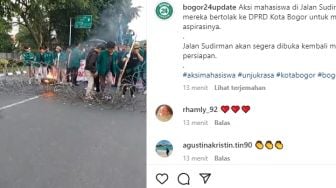 Mulai Panas, Viral Demo Tolak Kenaikan BBM di Istana Bogor, Mahasiswa Rusak Kawat Berduri Hingga Bakar Ban