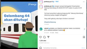 Dapat Bantuan Rp 3,35 Juta, Kapan Pendaftaran Kartu Prakerja Gelombang 44 Ditutup?