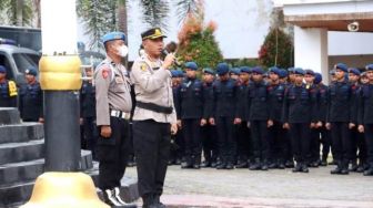 854 Polisi Amankan Unjuk Rasa Tolak Kenaikan Harga BBM di Kendari