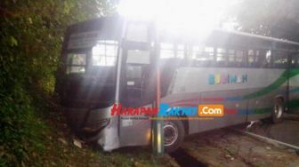 Rem Blong, Sopir Bus Budiman Terpaksa Hantam Pembatas Jalan agar Tak Masuk Jurang