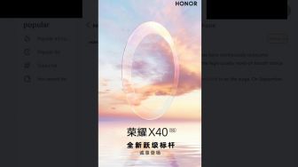 Honor X40 Siap Diluncurkan Resmi 15 September