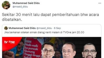 Dialog TV Catatan Demokrasi 'BBM Naik, Hidup Makin Sulit' Dibatalkan, Pengamat: Diserang, Disuruh Ganti Topik