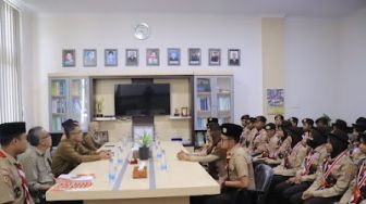 Sekdako Payakumbuh Sambut Kepulangan Kontingen Jamnas XI