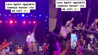 Pria Ini Ajak Nonton Konser Kakaknya Via Video Call, Warganet: Kok Lucu Ya!