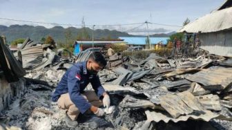 Tim Labfor Telusuri Penyebab Kebakaran 3 Rumah Dinas ASN di Oksibil