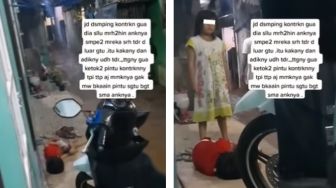 Pilu! Diamuk Orang Tua, Kakak Beradik Dikunci di Luar Rumah dan Dibiarkan Tidur Cuma Beralas Kardus