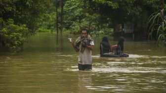 Banjir Melanda Dua Desa di Siak Kecil Bengkalis, Aktivitas Ekonomi Terganggu