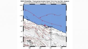 Gempa Bumi Bermagnitudo 6,0 Susul-menyusul Guncang Memberamo Papua