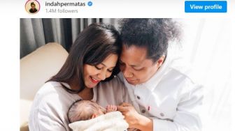 Indah Permatasari Akhirnya Posting Foto Buah Hati untuk Pertama Kali di Instagram, Netizen: Congrats