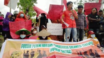 Petani Berunjuk Rasa di Mako Brimob, Minta Kapolri Stop Penggusuran dan Perampasan Tanah