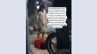 Ibu Tega Hukum Anak Masih Kecil Tidur di Luar Rumah Beralas Kardus, Warganet: Tidak Semua Surga di Telapak Kaki Ibu!