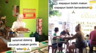 Warung Makan Gratis di Blitar Viral, Pedagangnya Banjir Pujian