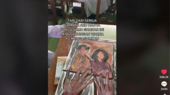 Makna Lukisan Siswa Ini Bikin Publik Mewek: Aku Kangen Ayah Bunda