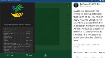 Waduh, 102 Juta Data Warga RI di Kemensos Diduga Bocor dan Dijual