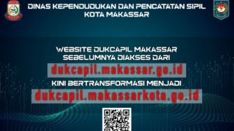 Alamat Baru Website Layanan Administrasi Online Dinas Kependudukan dan Pencatatan Sipil Kota Makassar Sudah Bisa Diakses