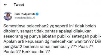 Giliran Susi Pudjiastuti Sentil Baim Wong: Saatnya Tidak Mendukung Influencer Promosikan Pelecehan