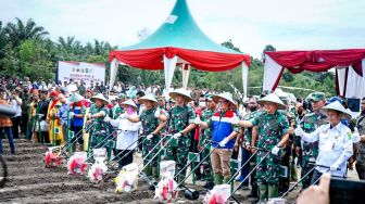 Dukung Ketahanan Pangan Nasional, Sinergi PHR-TNI AD Olah 100 Hektare Tanaman Pangan