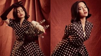 Tampil dengan Style Kuno, Fuji Dipuji Cantik Mirip Madona