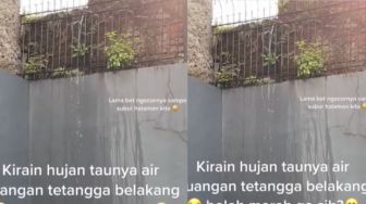 Aliran Air Milik Tetangga Mengucur di Tempat Jemur Pakaian, Pemilik Rumah Dibuat Geram