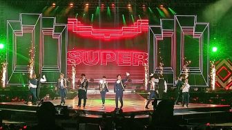 Megahnya Konser Super Junior di ICE BSD, Ada Tembakan Laser hingga Panggung 'Berapi'