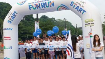 Ribuan Peserta Ikuti Perayaan Olympic Day Di GBK Hari Ini