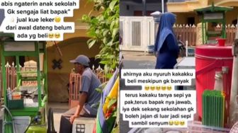 Lihat Penjual Lekker di Sekolah Sepi, Aksi Pembeli Ini Bikin Warganet Haru