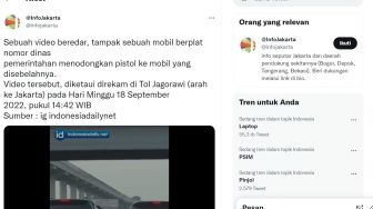 Arogan, Oknum Pengemudi Mobil Plat Kedinasan Cekcok hingga Diduga Todongkan Pistol, Videonya Banjir Cibiran Warganet