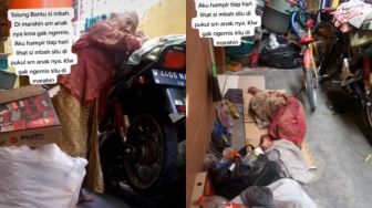 Seorang Nenek Menangis Diduga Dipaksa Ngemis oleh Anaknya, Dipukuli Jika Menolak, Netizen Minta Tolong