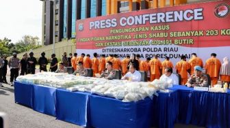 Polda Riau Bongkar Jaringan Narkotika Kelas Kakap