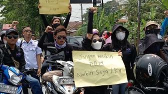 Ribuan Buruh Cianjur Turun ke Jalan, Minta Bertemu Bupati