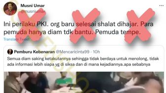 CEK FAKTA: Benarkah Video Pria PKI Aniaya Orang yang Sedang Salat?