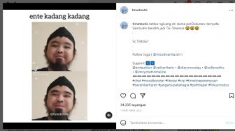 Video Gus Samsudin Main TikTok Viral di IG, Warganet Beri Komentar Menohok: Sok Imut