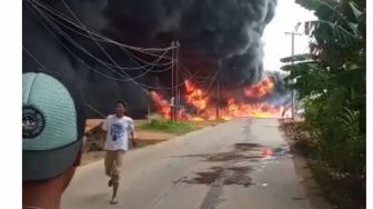 Terungkap! Pemilik Lahan Gudang BBM Terbakar Oknum Polisi di Palembang