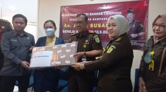 Uang Bandar Narkoba Senilai Rp 1,1 Miliar Diserahkan Kejari Bandar Lampung ke Kas Negara