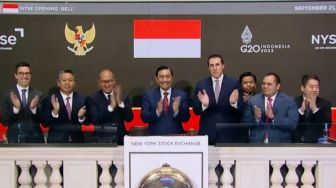 Luhut Membuka Perdagangan Saham AS NYSE: Ini Kehormatan kepada Mantan Prajurit