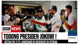 Heboh Video Detik-detik Ketua PA 212 Lakukan Percobaan Pembunuhan ke Presiden Jokowi di Istana, Begini Faktanya
